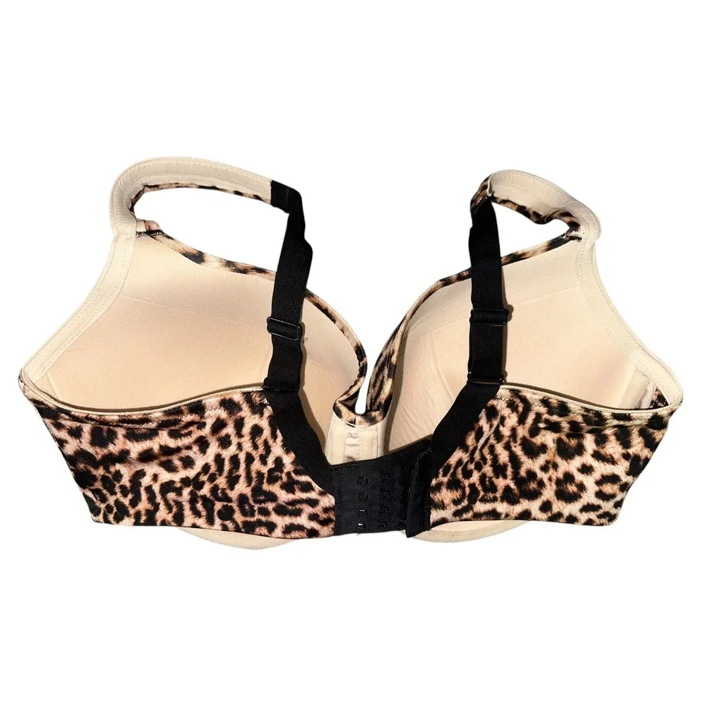 WB4‎ Soma 36G Leopard Print Bra Full Coverage Animal Print Everyday Comfort